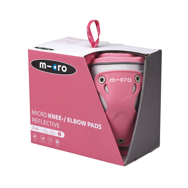 Micro - Knæ- og Albuebeskyttere - Reflective Pink