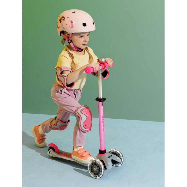 Micro - Knæ- og Albuebeskyttere - Reflective Pink