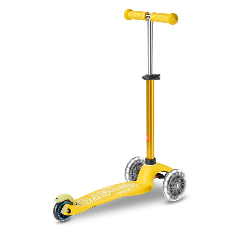 Micro Mini Deluxe LED løbehjul til børn – Yellow