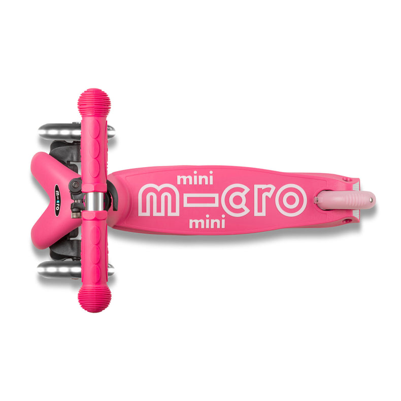 Micro Mini Deluxe LED børneløbehjul – Pink