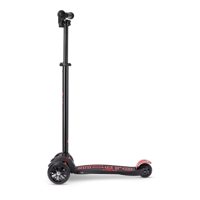 Micro Maxi Deluxe Pro børneløbehjul – 3 hjul, justerbar – Black/Red