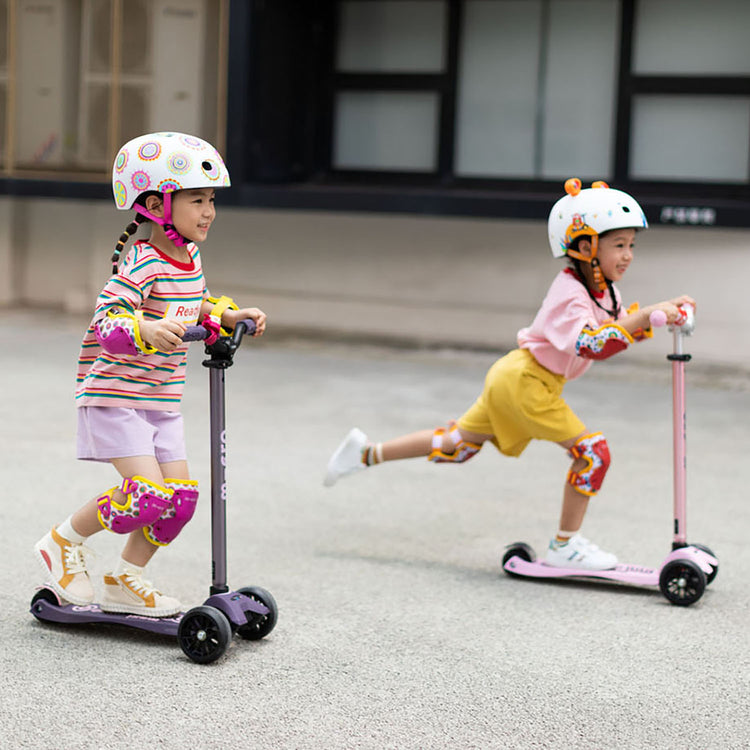 Micro Maxi Deluxe Pro løbehjul til børn – Rose