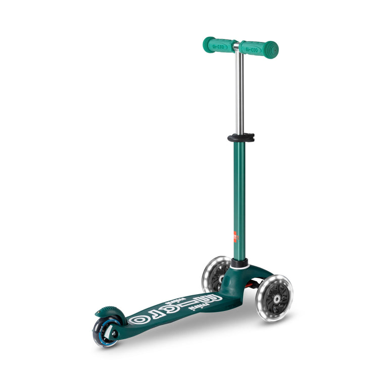 Micro Mini Deluxe ECO LED løbehjul til børn – Green