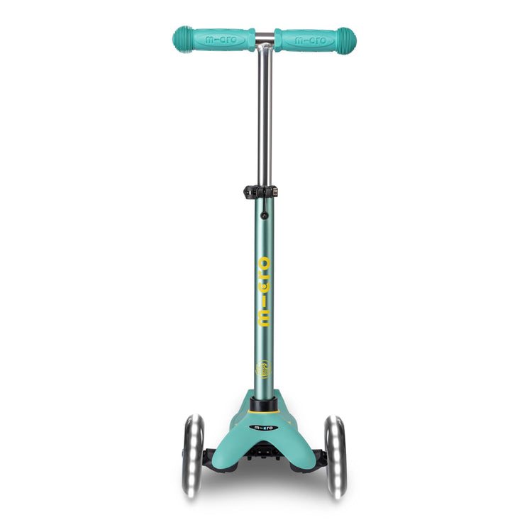 Micro Mini Deluxe ECO LED børneløbehjul – Mint