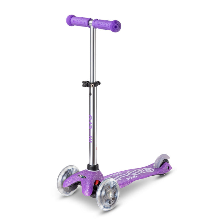 Micro Mini Deluxe Fairy Glitter LED børneløbehjul – Purple