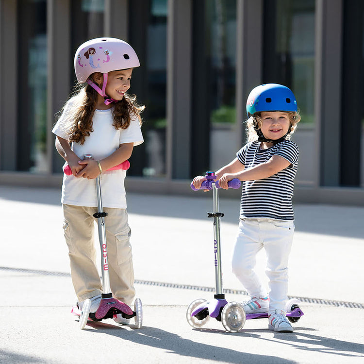 Micro Mini Deluxe Fairy Glitter LED børneløbehjul – Purple