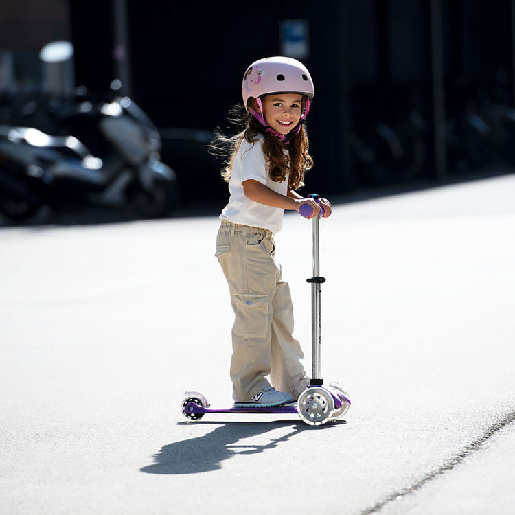 Micro Mini Deluxe Fairy Glitter LED børneløbehjul – Purple