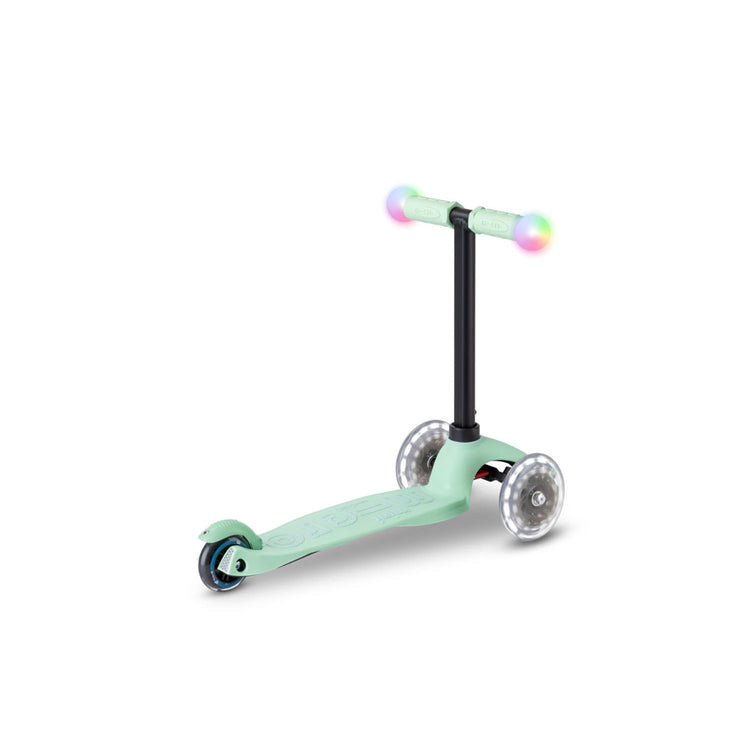 Micro Mini2Grow Deluxe Magic LED løbehjul til børn – Mint