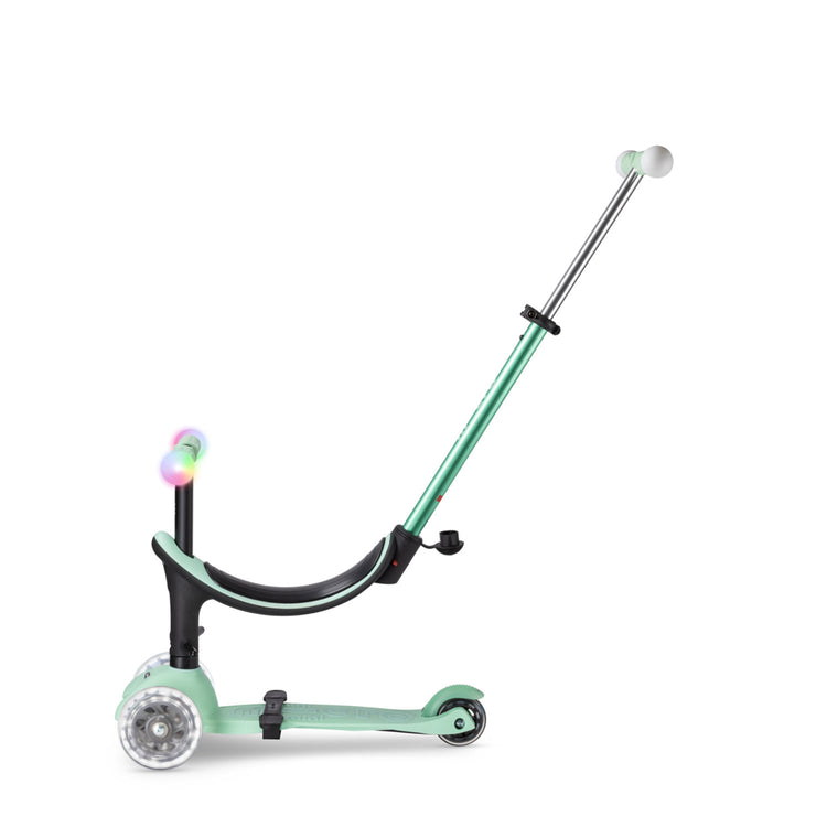 Micro Mini2Grow Deluxe Magic LED løbehjul til børn – Mint