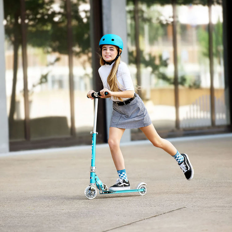 Micro Sprite LED løbehjul til børn – Ocean Blue