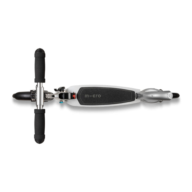 Micro Classic voksenløbehjul – store hjul, sammenklappeligt – Matte Silver