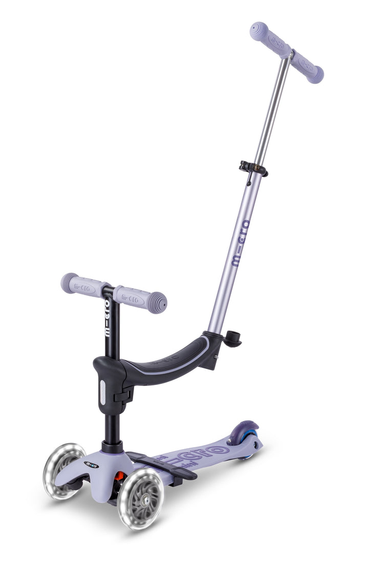 Micro Mini2grow Deluxe Magic LED løbehjul til børn – Lavender Mist