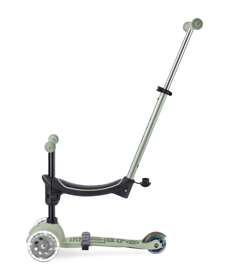 Micro Mini2grow Deluxe Magic LED løbehjul til børn – Olive Sage