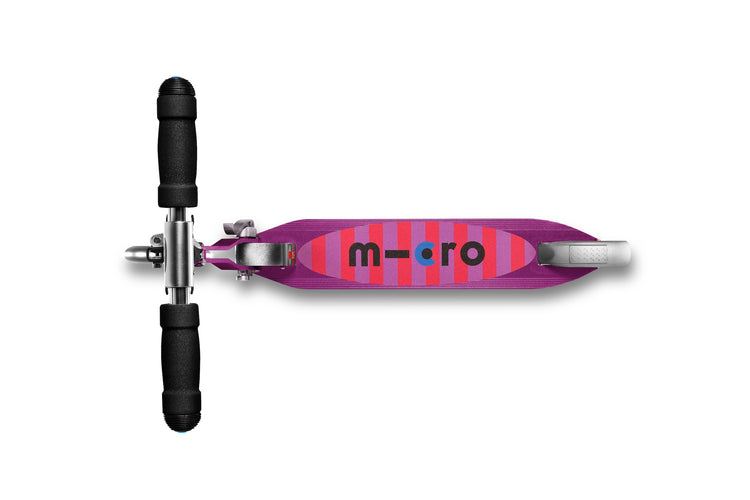 Micro Sprite LED løbehjul til børn – Purple Stripe