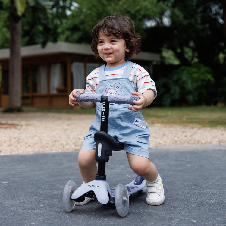 Micro Mini2grow Deluxe Magic LED løbehjul til børn – Lavender Mist