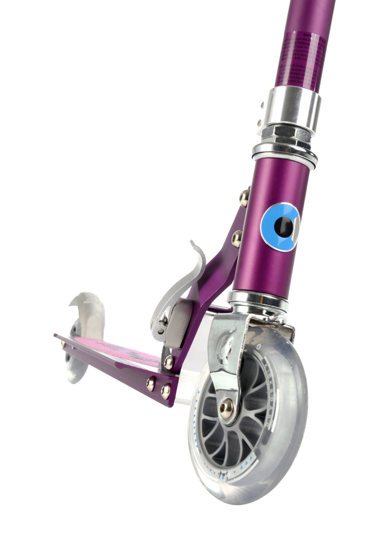 Micro Sprite LED løbehjul til børn – Purple Stripe