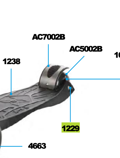Micro - Maxi Micro Rear Axle Bolt 65 mm