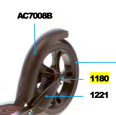 Micro - Axle Bolt Internal Thread 62 mm
