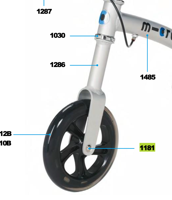 Micro - Axle Bolt Internal Thread, 47.5 mm