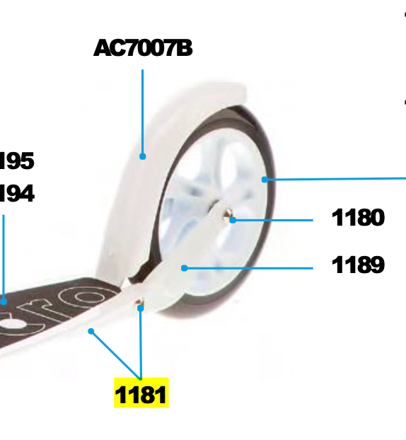 Micro - Axle Bolt Internal Thread, 47.5 mm