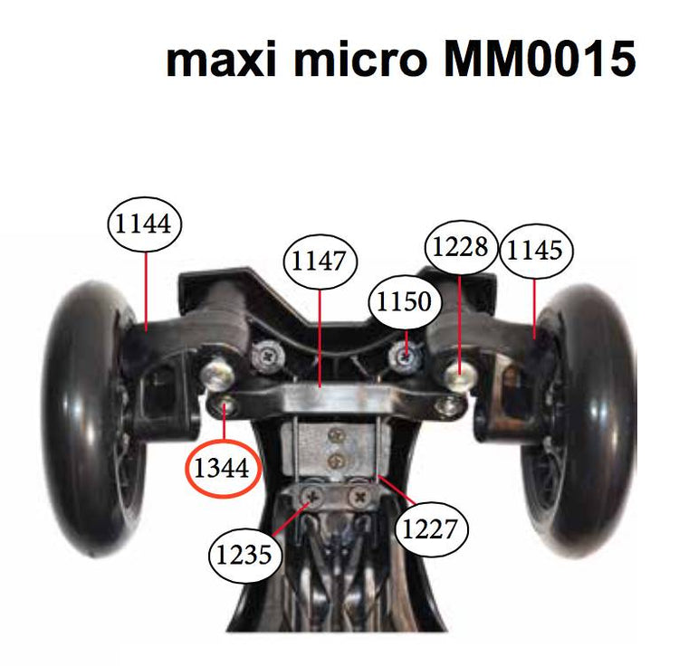 Micro - Axle Bolt, Nut And Washer 22 mm