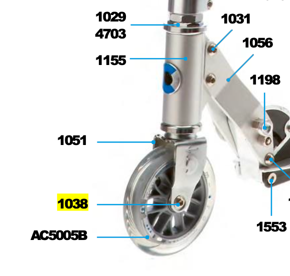 Micro - Axle Bolt Internal Thread 30 mm