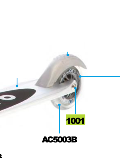 Micro - Axle Bolt Internal Thread 40 mm