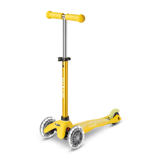 Micro Mini Deluxe LED løbehjul til børn – Yellow