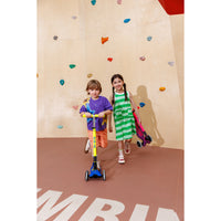 Micro Maxi Deluxe LED foldbart børneløbehjul – Neon Ultra Pink