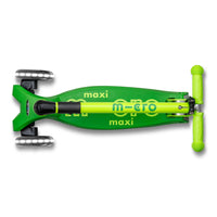 Micro Maxi Deluxe LED løbehjul – Neon Parrot Green