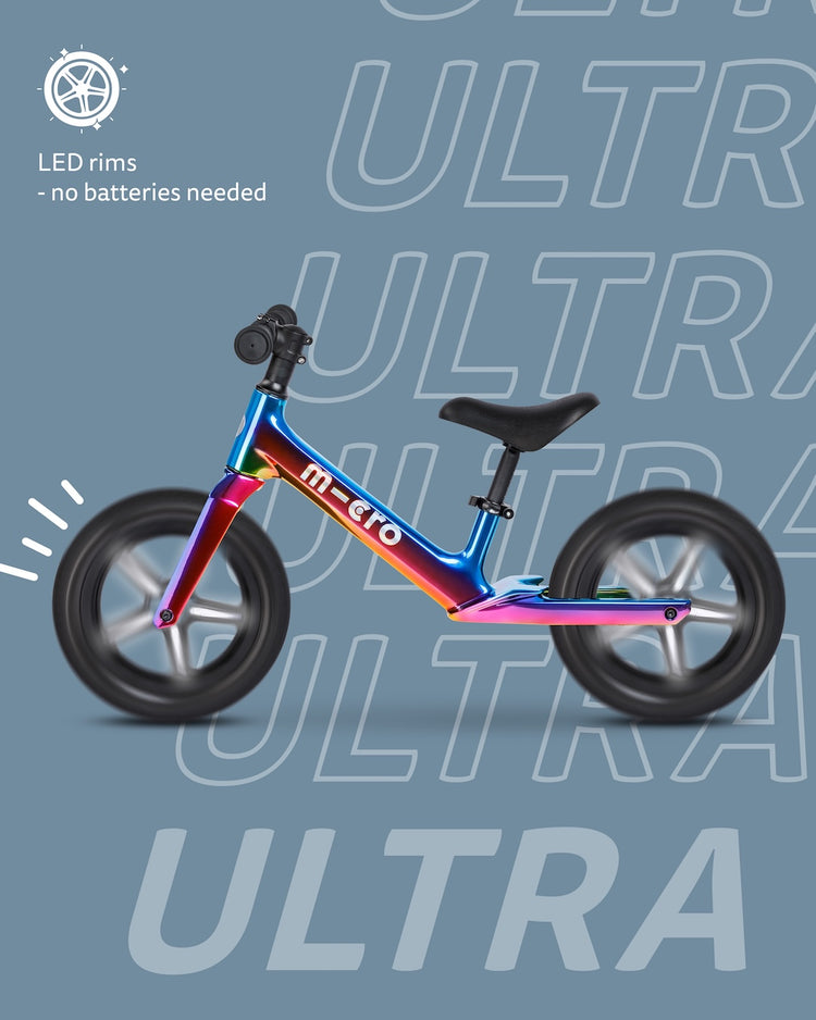 Micro - Løbecykel Ultra - LED Neochrome