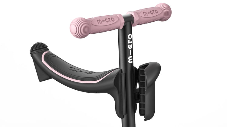 Micro Mini2grow Deluxe Magic LED løbehjul til børn – Dusty Rose