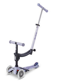 Micro Mini2grow Deluxe Magic LED løbehjul til børn – Lavender Mist