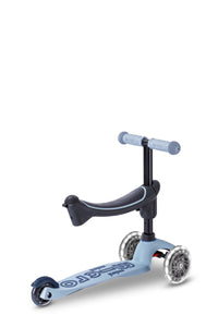 Micro Mini2grow Deluxe Magic LED løbehjul til børn – Ocean Slate
