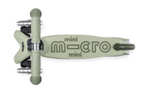 Micro Mini2grow Deluxe Magic LED løbehjul til børn – Olive Sage