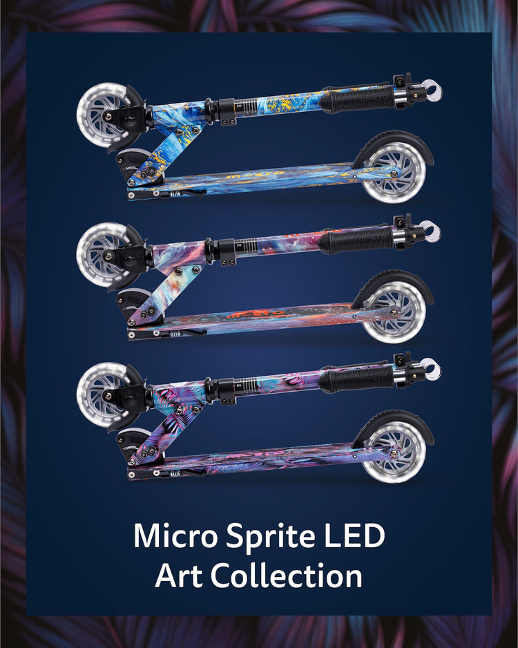 Micro Sprite LED løbehjul til børn - Palm