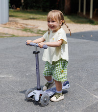 Micro Mini2grow Deluxe Magic LED løbehjul til børn – Lavender Mist