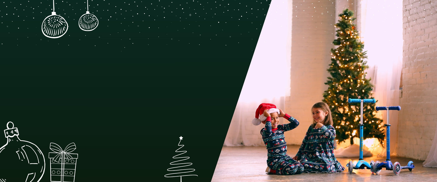 to børn, der har blå micro løbehjul