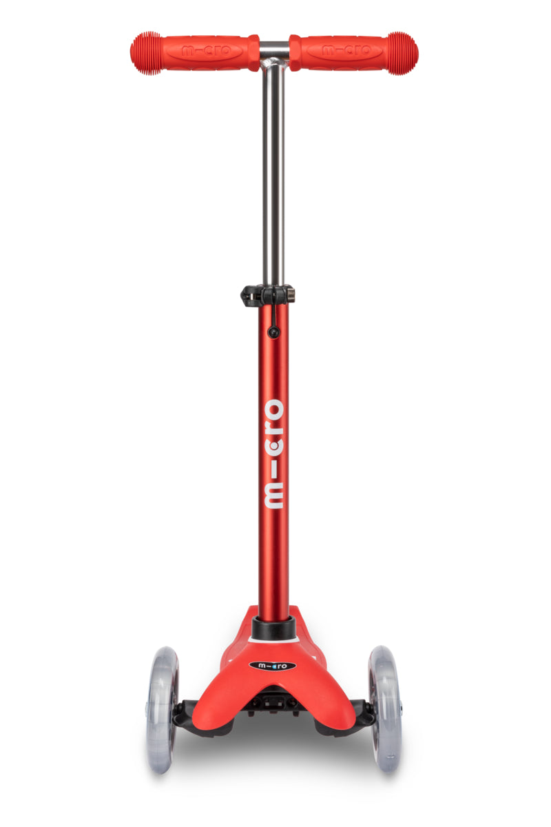 Micro Mini Deluxe LED børneløbehjul – Red