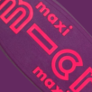 Micro Maxi Deluxe LED foldbart børneløbehjul – Neon Ultra Pink